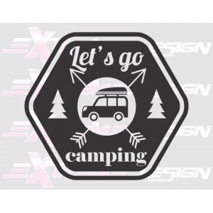 Nalepka Let's go campings