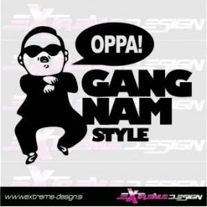 Nalepka OPA Gangnam style