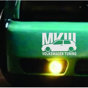Nalepka MK3 volkswagen tuning