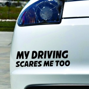 Nalepka My driving scares me too