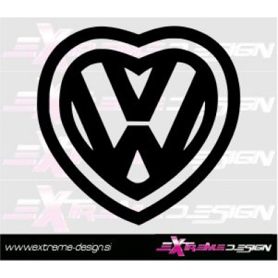 Nalepka VW srce