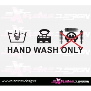 Nalepka Hand Wash only 3
