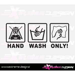 Nalepka Hand Wash only 2