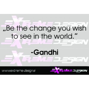 Stenska Nalepka citat Gandhi